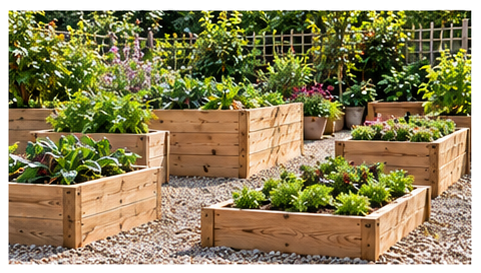 Raised-bed sizes for compact European gardens